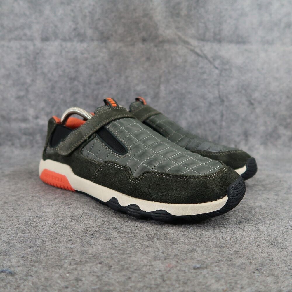Merrell Shoes Kids 6.5 Casual Active Free Roam Hut Moc Leather Quilted Comfort